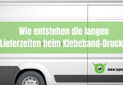 Tapemonster Transporter — Lieferzeit für personalisiertes Klebeband